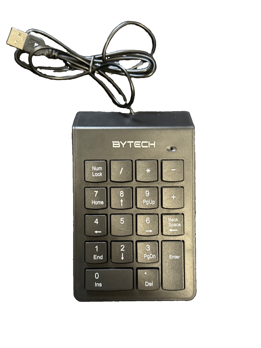 BYTECH Wireless Computer Keyboard BY-KB-WR-104-BK QWERTY 18-Key with USB Dongle